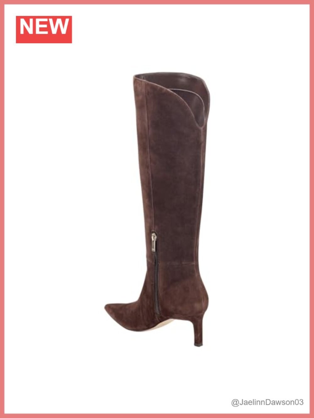 Knee High Stiletto Heel Pointed Toe Dress Boots Suede